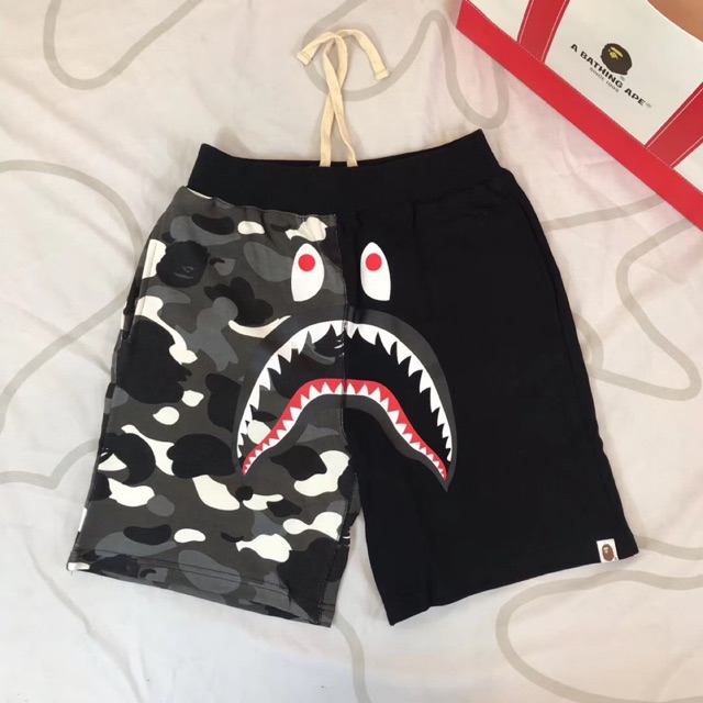 a bathing ape camo shorts