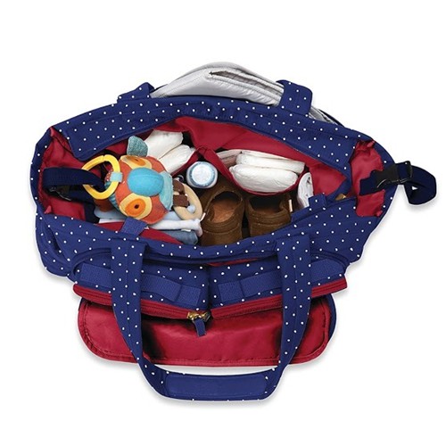 Skip Hop Forma Pack Go Diaper Tote Bag Navy Dots Shopee