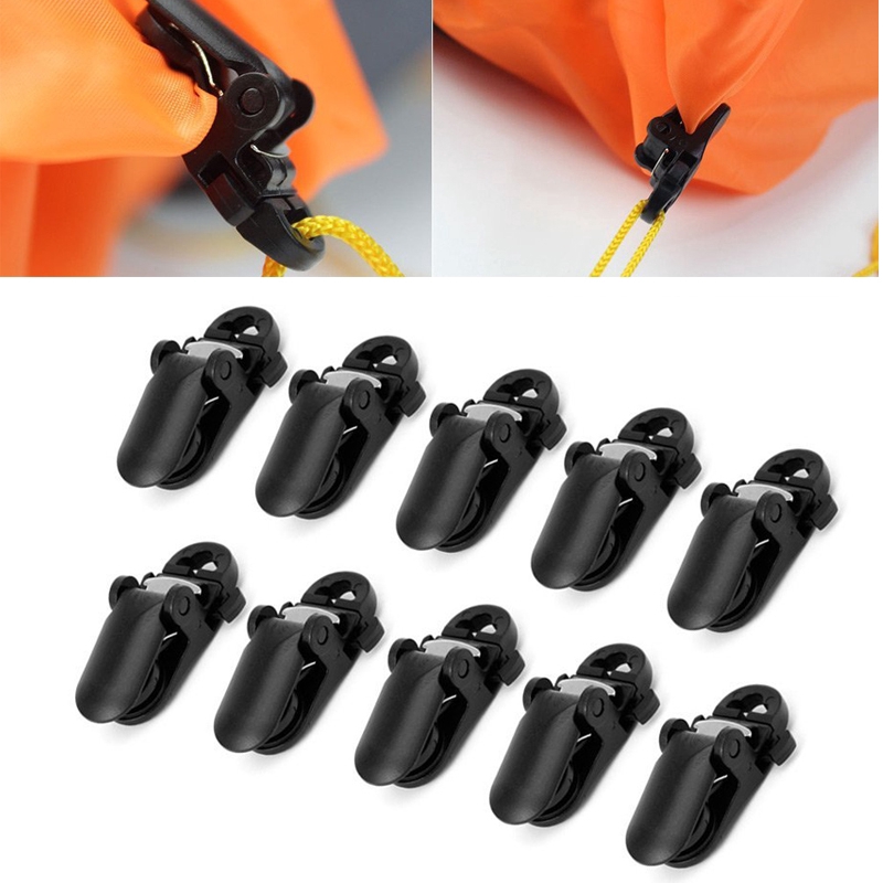 10Pcs tent awning canopy clamp tarp clip snap canvas anchor gripper