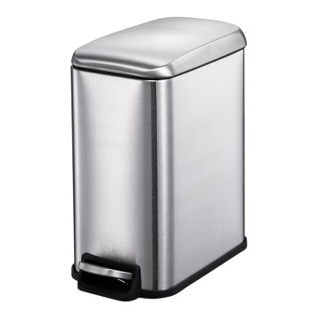 Durable 5 Litre Stainless Steel Pedal Bin