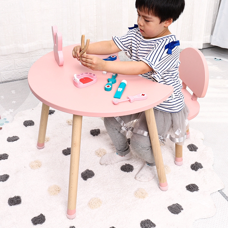 solid wood childrens table and chairs