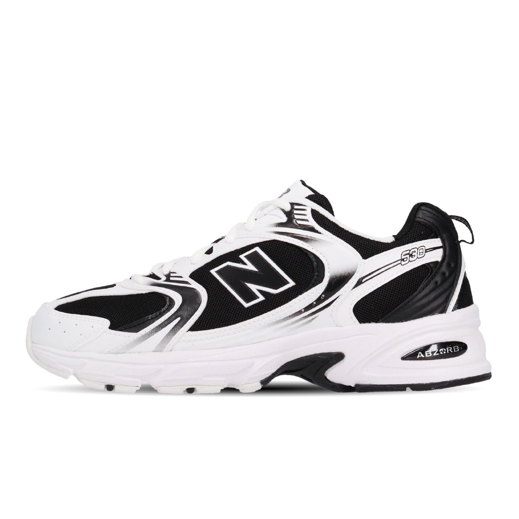 new balance 530 black white