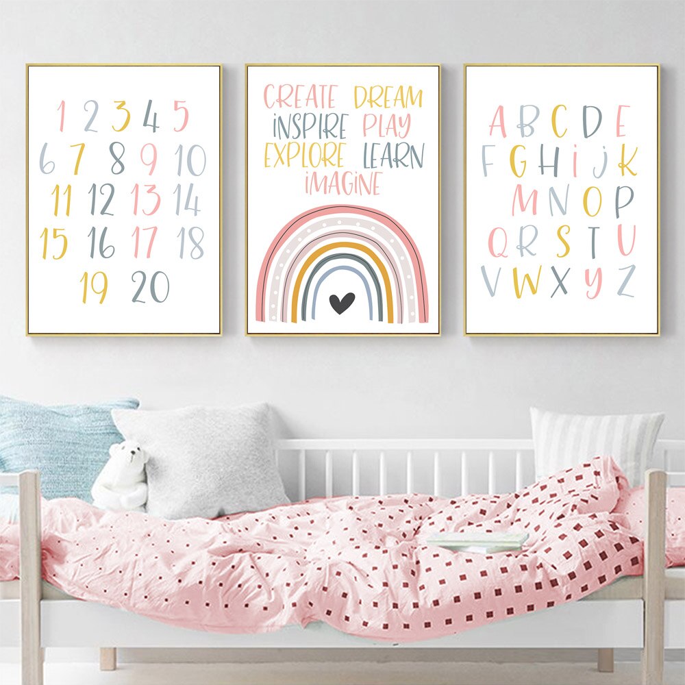 framed nursery wall art