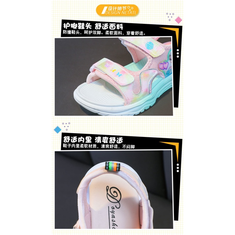 Girls Fashion Girls Sandals Frozen Non-slip Sandals Children Princess Shoes Girl Sandals Kids Shoes