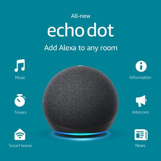 Latest  Echo Dot (4th Gen, 2020 release)  Smart speaker with Alexa Voice Control Bluetooth Speaker Home Remote