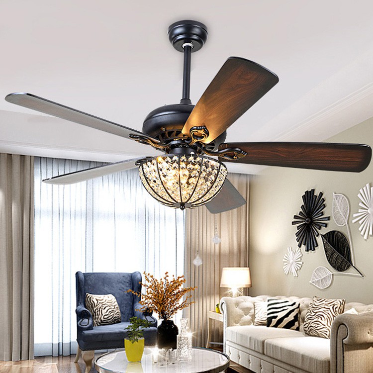 Modern Ceiling Fans Led Light With 5, Living Room Fan