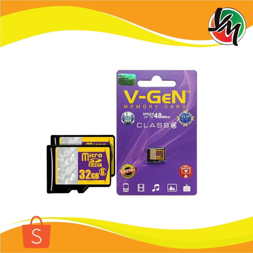 Memory Micro Sd Vgen 32gb Class 6 Shopee Singapore