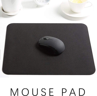 High-Quality 18*22cm Black Desk Mat Mouse Pad/ Boundless Design Non-Slip  Computer Tablet Laptop Mouse Pads/Antislip Speed Control Locking Edge Black Mouse Mat