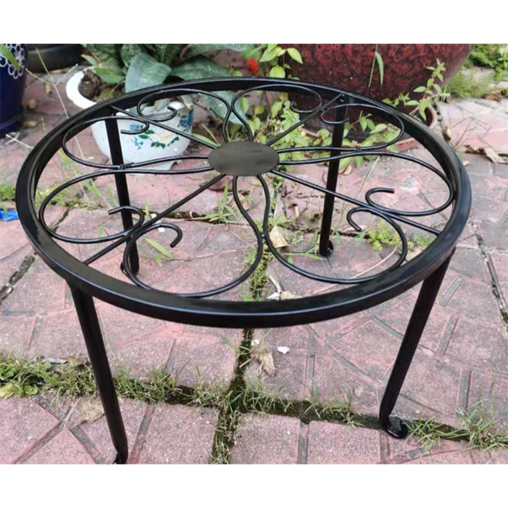 Metal flower pots stand. Medium Single pots stand 23cm diameter and