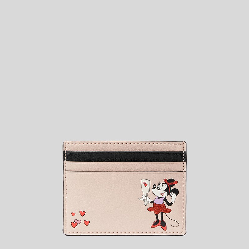 Kate Spade Disney x Kate Spade New York Minnie Small Slim Cardholder  wlr00286 | Shopee Singapore