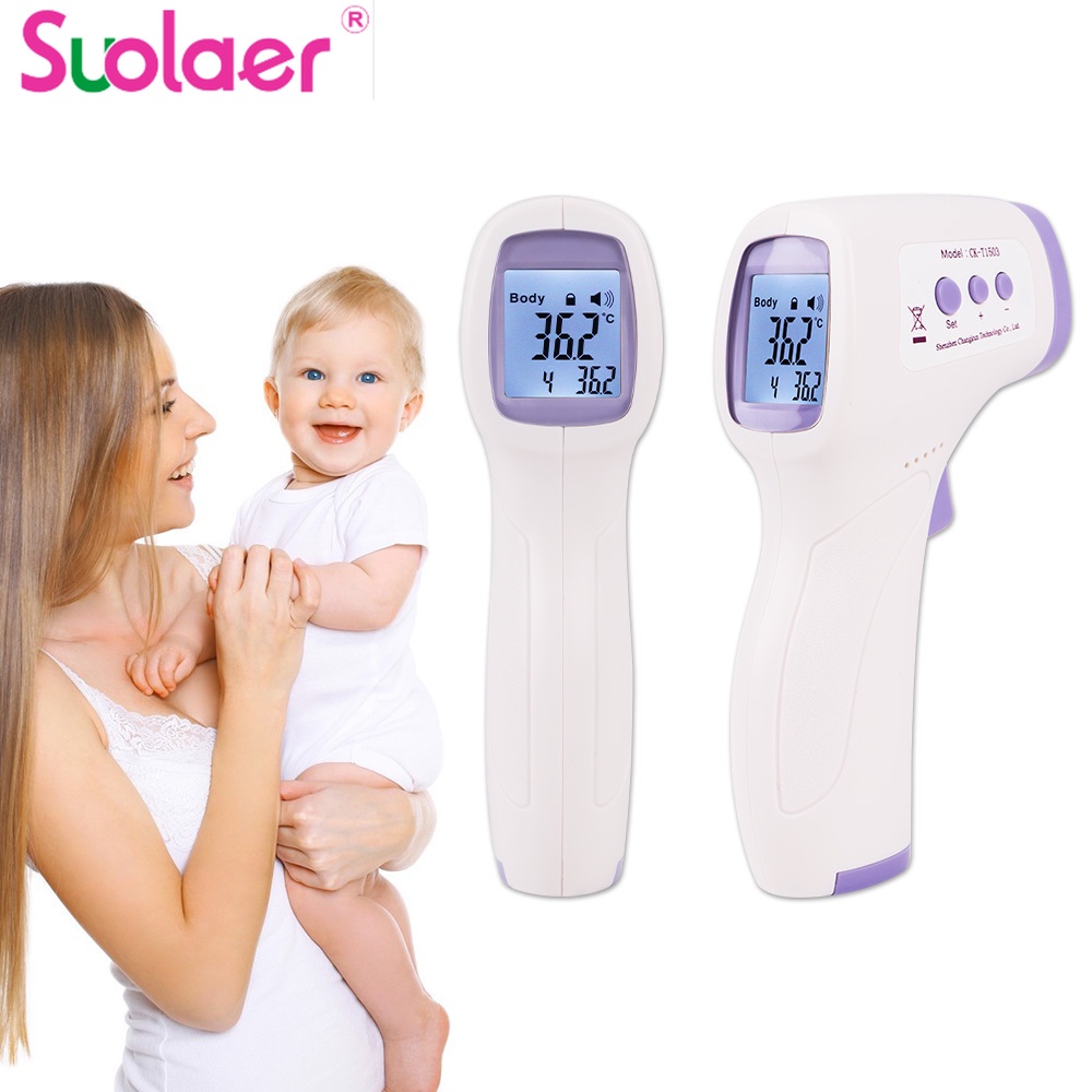 Thermometer for Adult and Baby Infrared Forehead and Hand thermometers Touchless Thermometer Forehead Adult LCD Digital Display 