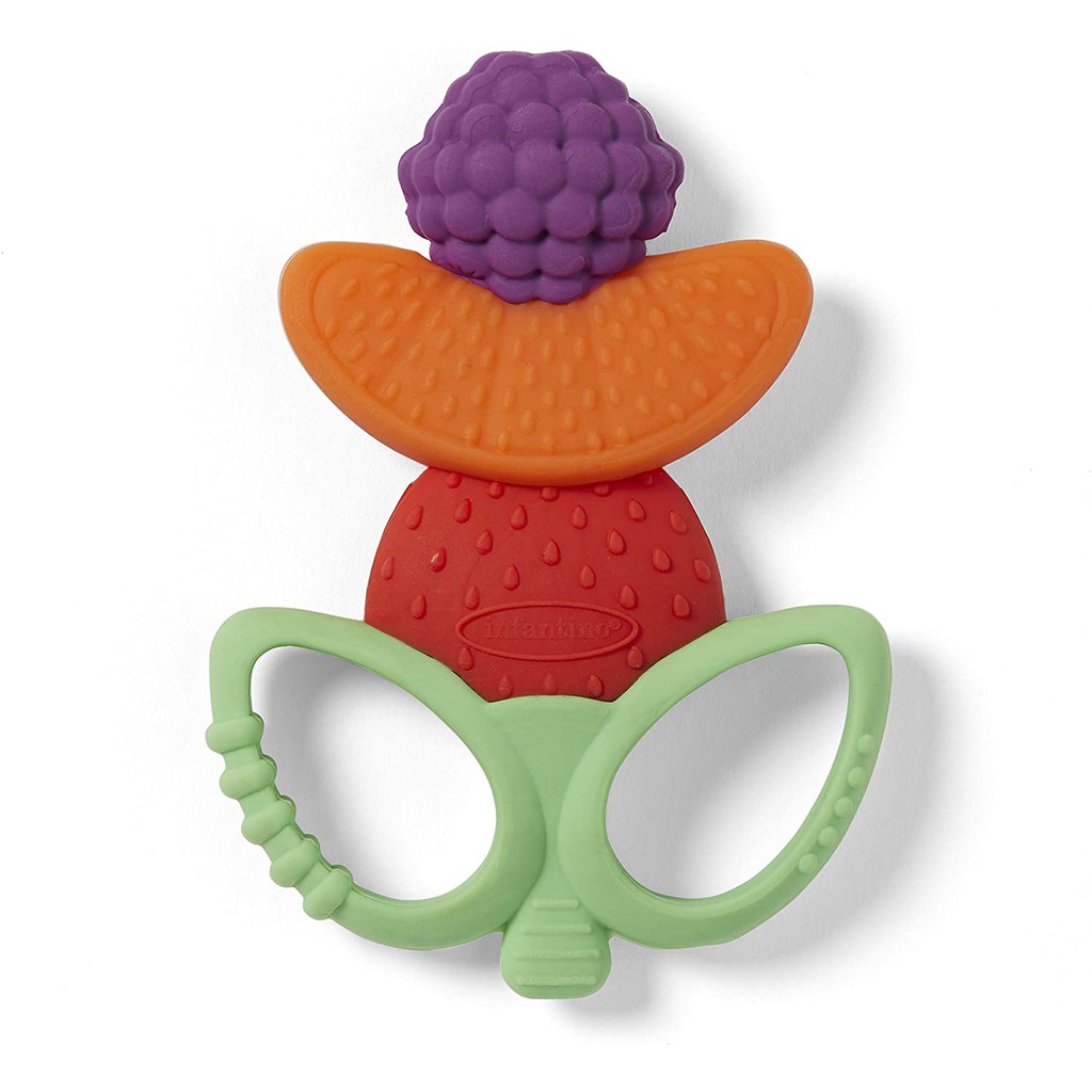 infantino good bites textured carrot teether