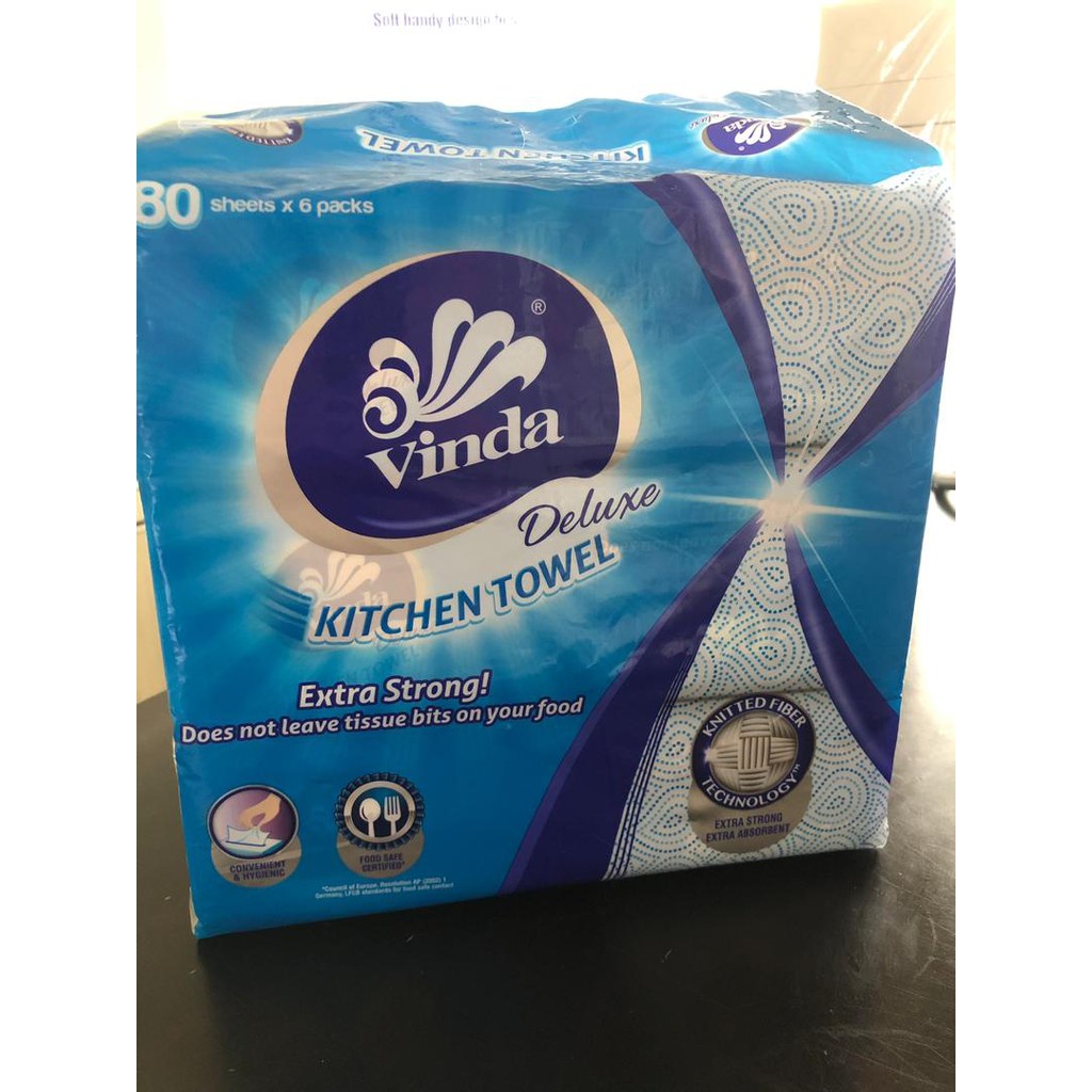 Vinda Deluxe Kitchen Towel (6X80S) Shopee Singapore