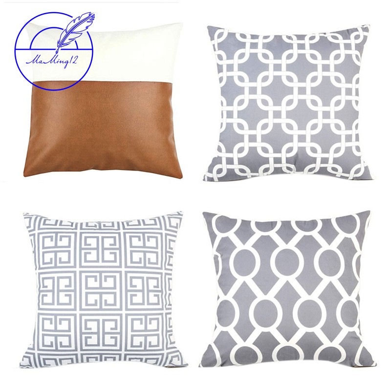Stock Short Plush Square Home Decorative Pillow And Casevegan