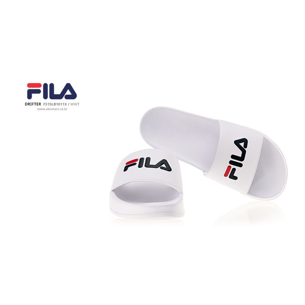 fila white slippers