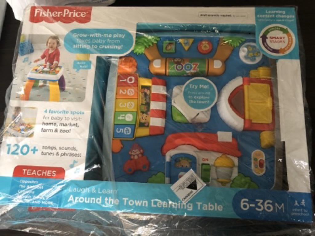 fisher price around the town learning table