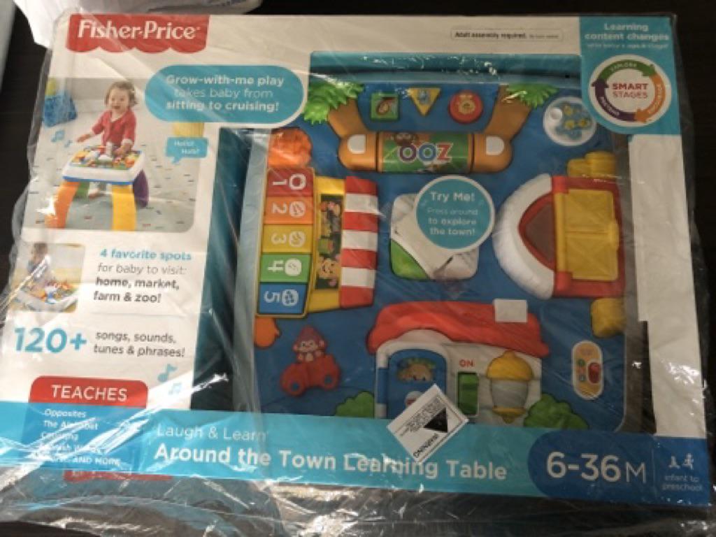 fisher price around the town learning table