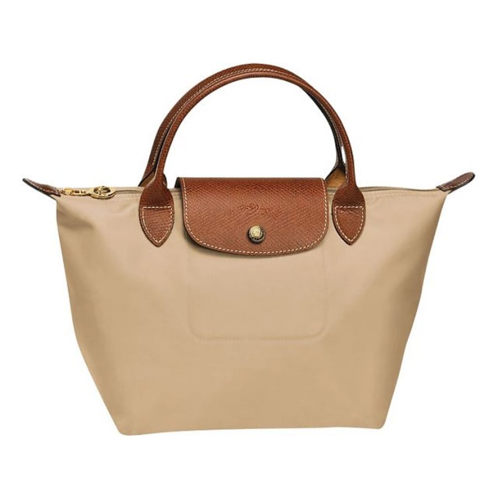 beige longchamp bag