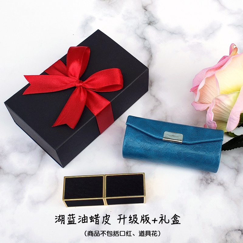 Oil wax, red lipstick, box lipstick box, lipstick jewelry box, mirrors