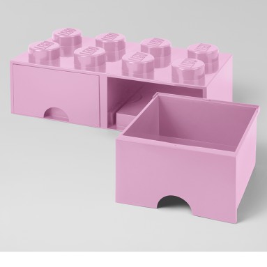 Lego 8 Stud Storage Brick Drawer Light Purple Ls 40061738