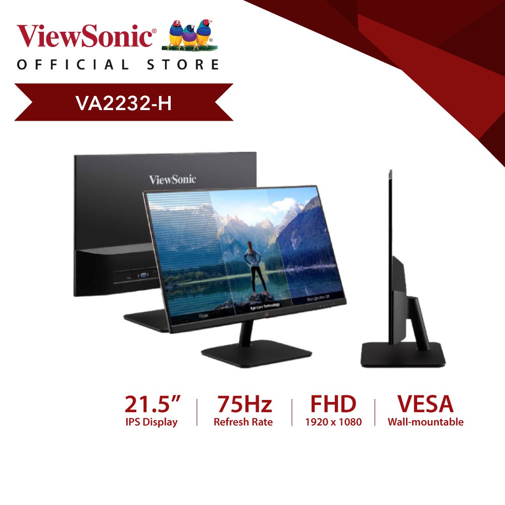 VA2232H ViewSonic ( 3 years warranty) ViewSonic 21.5” 75Hz FHD IPS