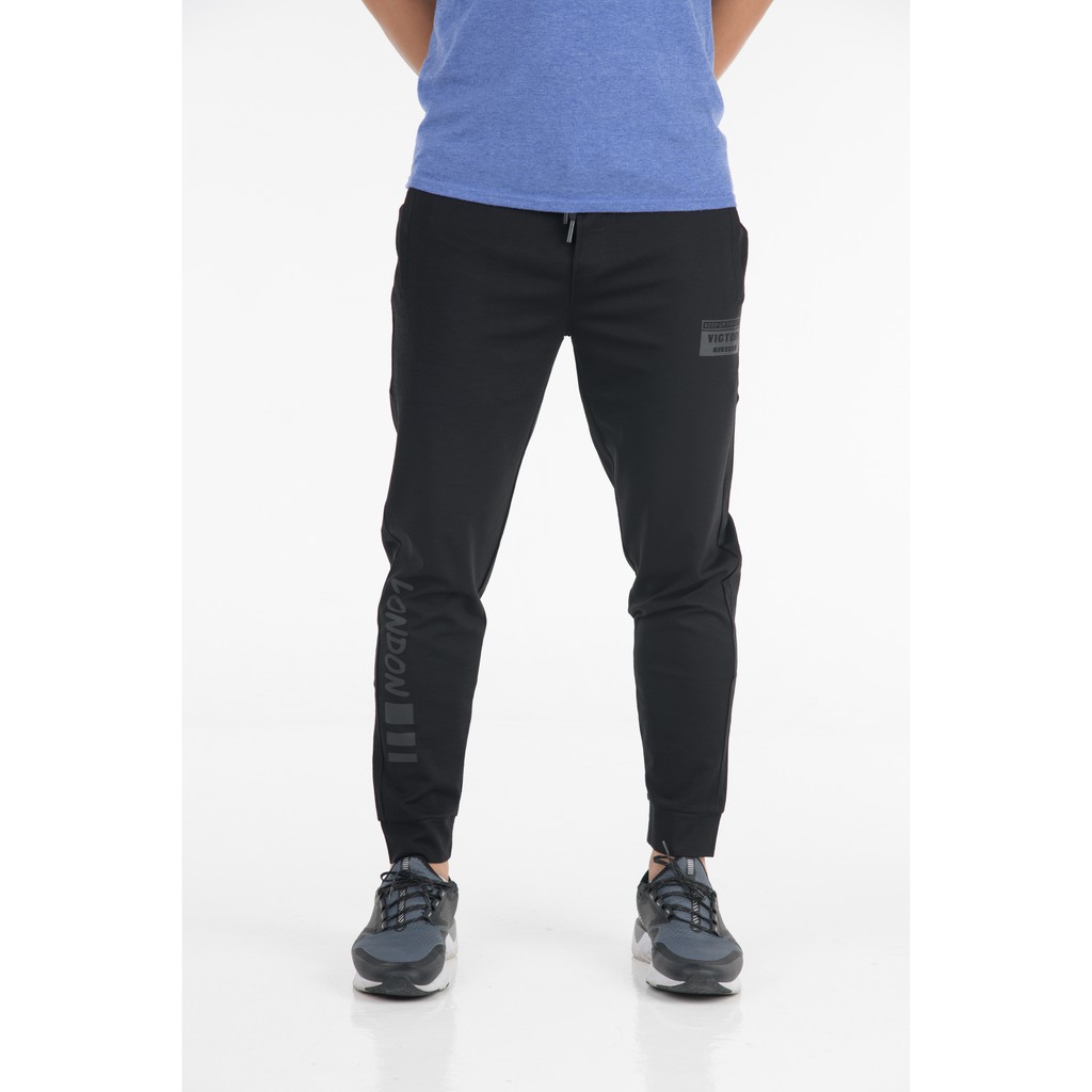 Zoff Black Jogger Pants 3913 | Shopee Singapore