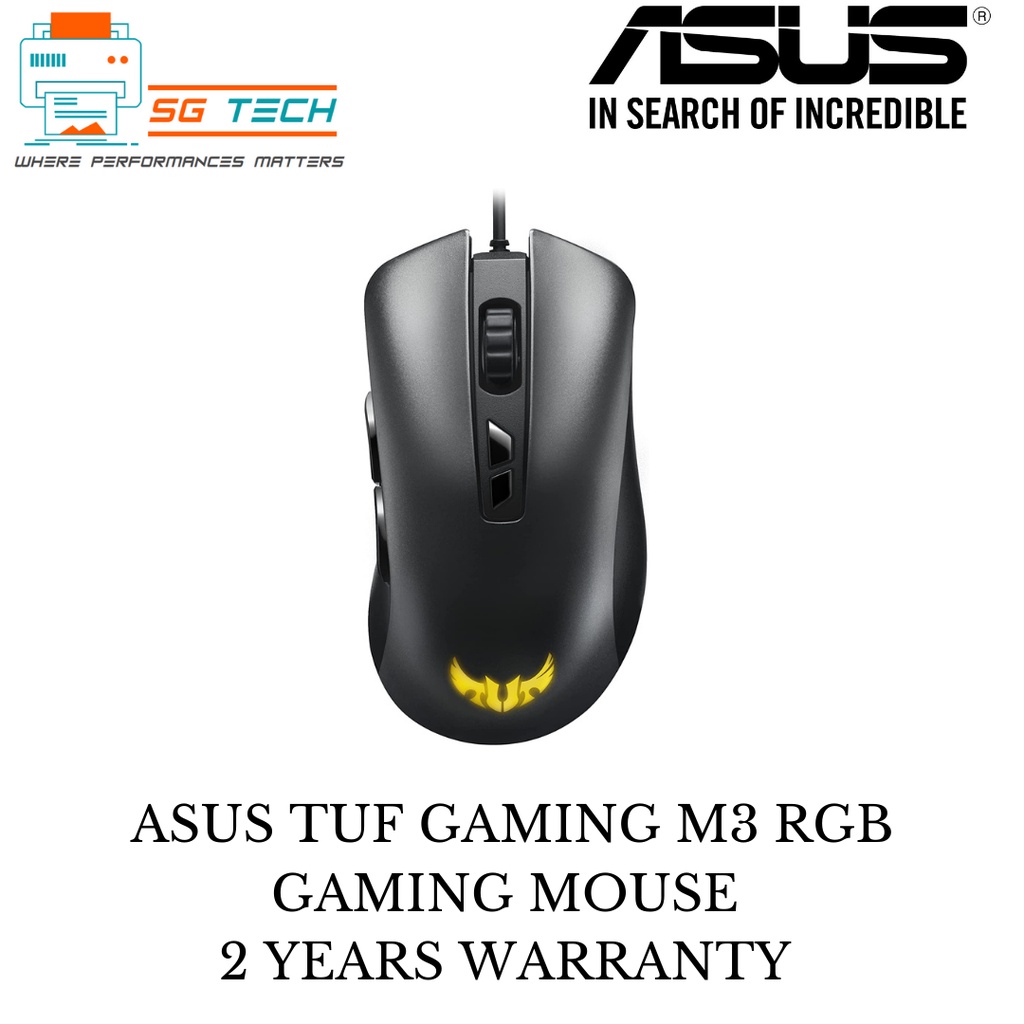 ASUS TUF GAMING M3 RGB GAMING MOUSE 2 YEARS WARRANTY Shopee Singapore