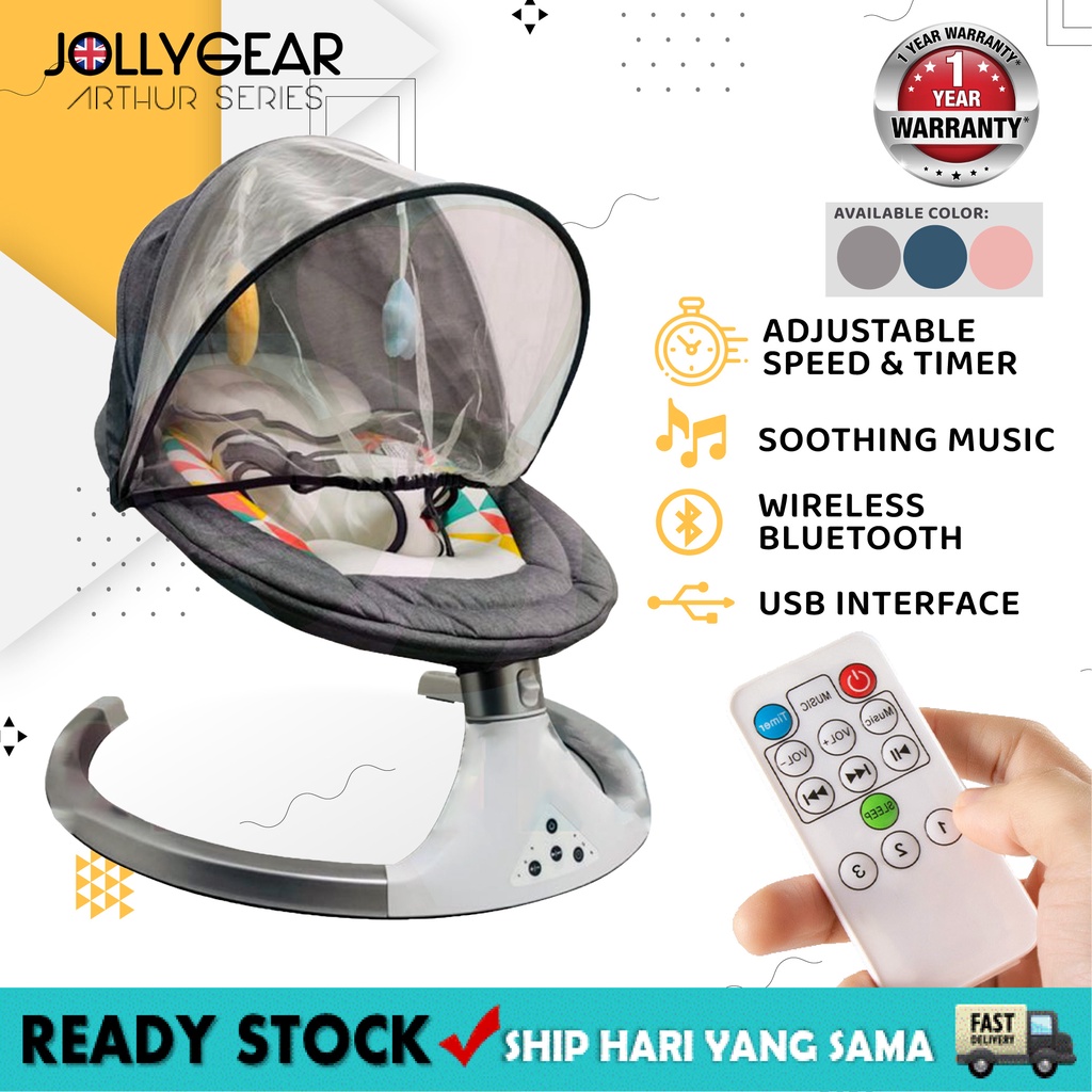 Malaysia] borong! premium electric automatic baby auto swing leaf