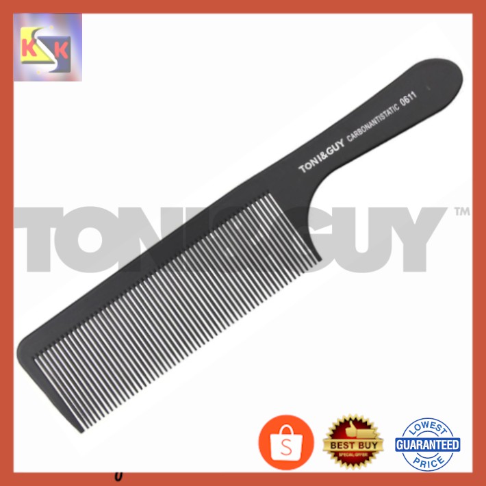 Original Toni Guy 0611 Comb Classic Carbon Anti Static Black Hand Combs Professional Salon Hair Cutting Brushes Barber Shopee Singapore