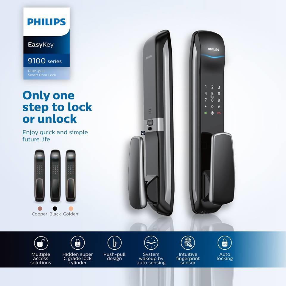 Philips Easykey 9100 Digital Door Lock 3 Years Philips Singapore Warranty