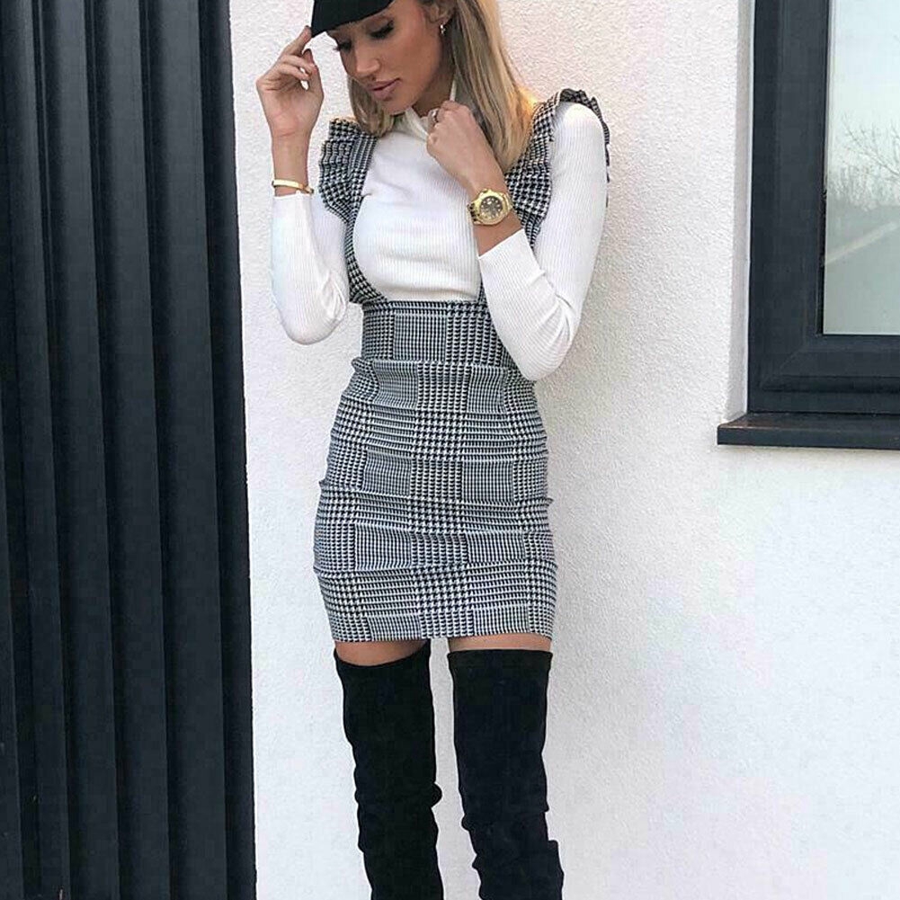 bodycon suspender dress