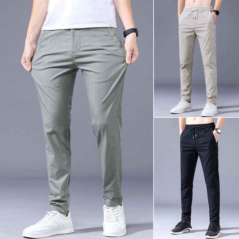 denim track pants mens