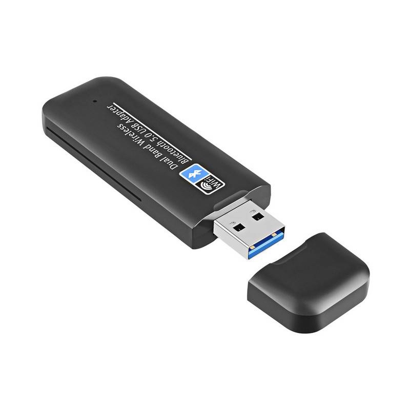 【SG Local Seller】5G/2.4G AC1300M dual-band USB wireless network card Bluetooth adapter 5.0