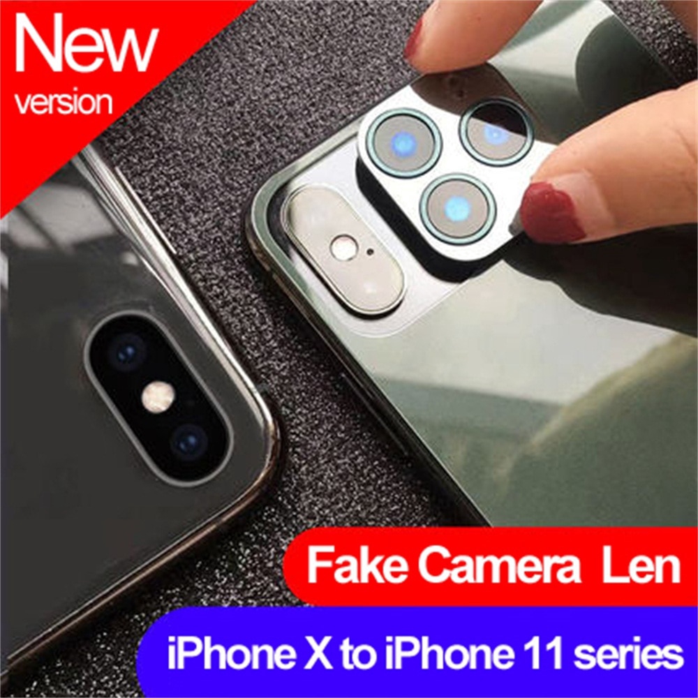 New Fake Camera Lens Back Protector Cover Glass Sticker Film For Iphone X Xs Xs Max Change To Iphone 11 Pro 11 Pro Max Iphone Xr Change To Iphone 11 Shopee Singapore