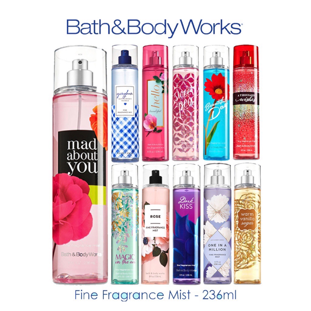 Instock Bath And Body Works Fine Fragrance Mist 236ml Shopee Singapore