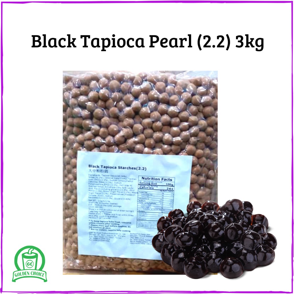 Shop Malaysia Black Tapioca Boba Pearl 2 2 3kg Suitable For Bubble Tea Milk Tea Shopee Singapore