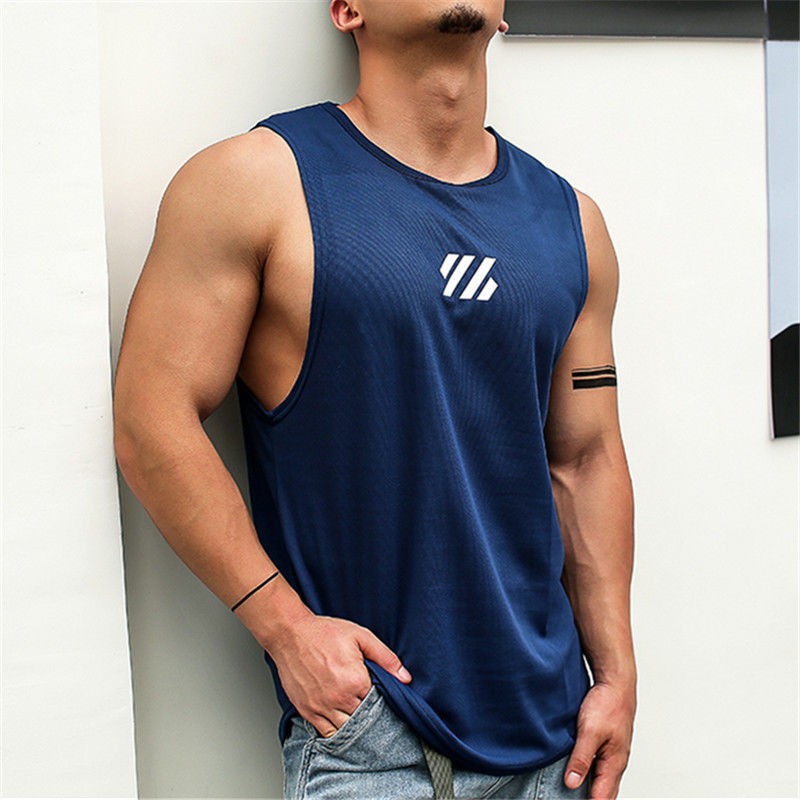 【FIN】 Sleeveless vest men's quick-drying sports loose short-sleeved ...