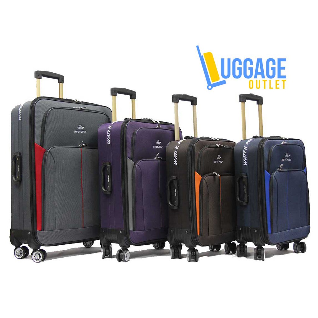 Economical Expandable Softside Fabric Suitcase with 8 wheels Shopee