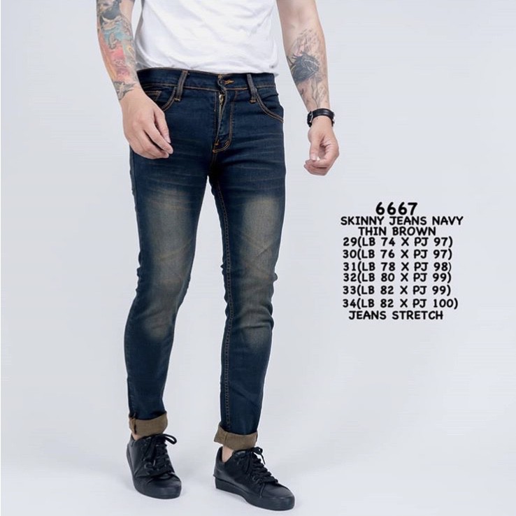 navy skinny jeans mens