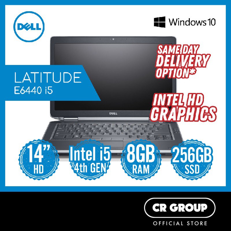 Dell Latitude E6440 Intel Core I5 8gb Ram 256gb Solid State Drive 14 Inch Hd Intel Hd Graphics Refurbished Shopee Singapore