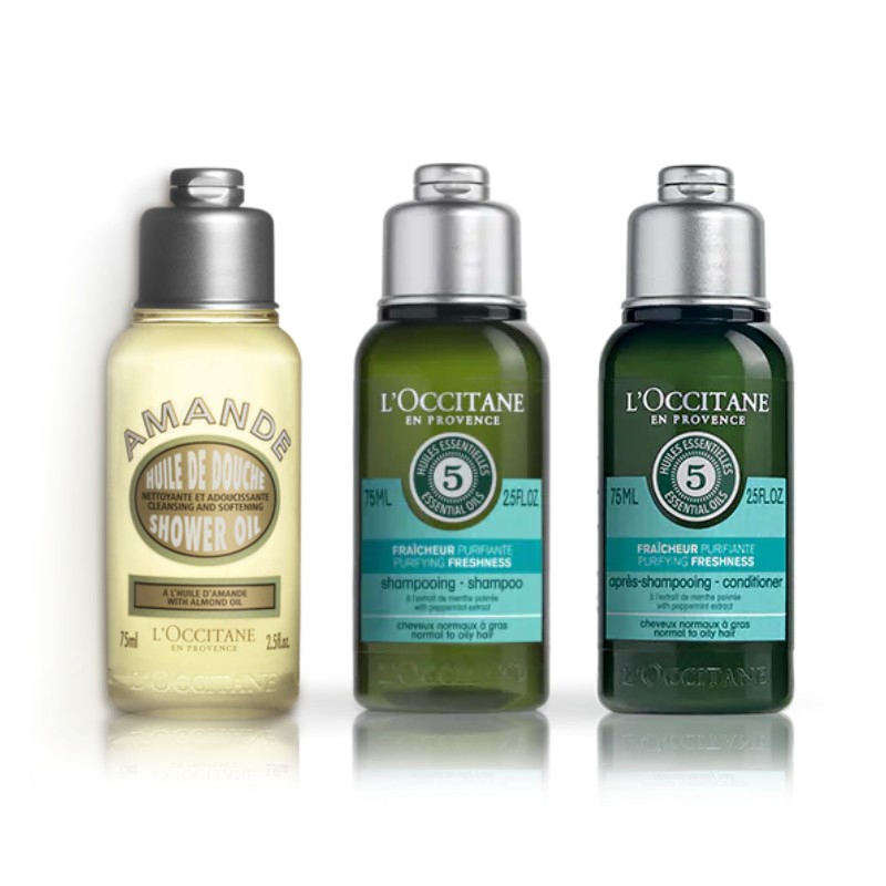 L Occitane Purifying Fresh Hair Care Travel Kit Shopee Singapore