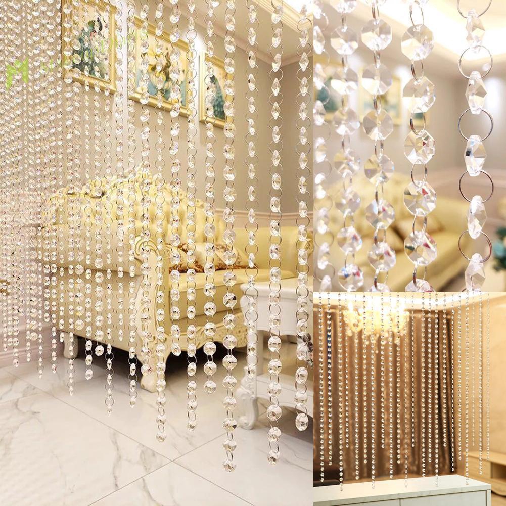 Xt Crystal Glass Door String Tassel Curtain Beads String Wedding