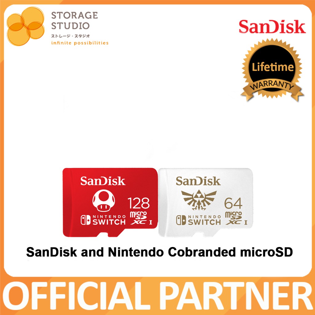 Sandisk And Nintendo Cobranded Microsd 256gb 128gb 64gb V30 U3 C10 A1 Uhs 1 100mb S R 60mb S 90mb S W Shopee Singapore