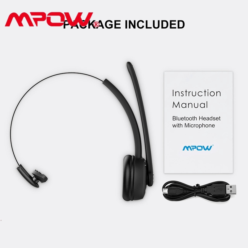 mpow pro trucker bluetooth headset pairing