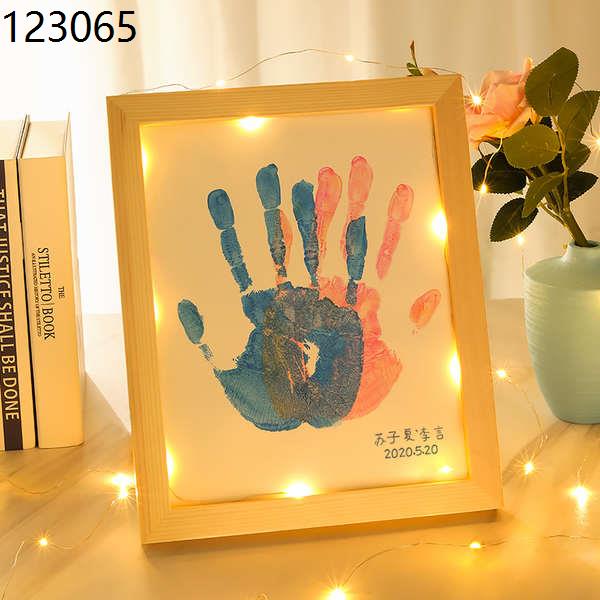 Hand and foot print Newborn footprints diy couple hand print photo