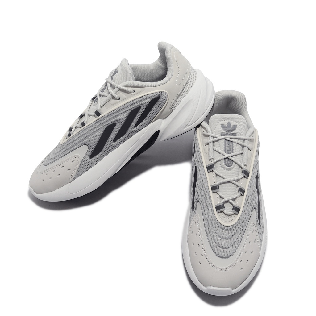 adidas Casual Shoes Ozelia Gray Dark Blue Retro Clover Men's Sports Daddy [ACS] GZ4881