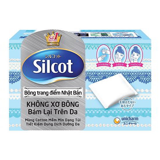 Japanese Makeup Remover Silcot (Box Of 82 Pieces) Shopee Singapore