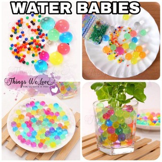 [SG] [FREE SHIPPING] Water Babies Crystal Magic Soil Ball Aqua Beads Orbeez Gardening Planting Plants Childrens Day