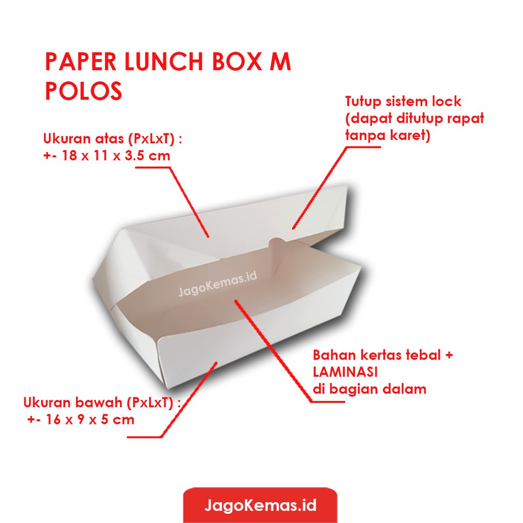 Paper Lunch Box M Anti Oil Shockproof Paper 124 Box Food Snacks 124 Plain Rice Box Shopee Singapore