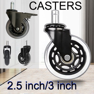 Ayuqi--5 Pcs Chair Universal Wheel Office Chair Caster Wheels Replacement  Stable And Smooth 2.5inch/3inch